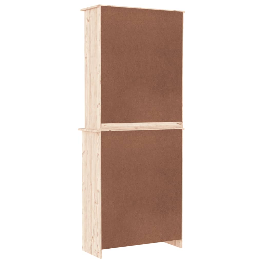 Hoge Kast Alta 77X35X188 Cm Massief Grenenhout