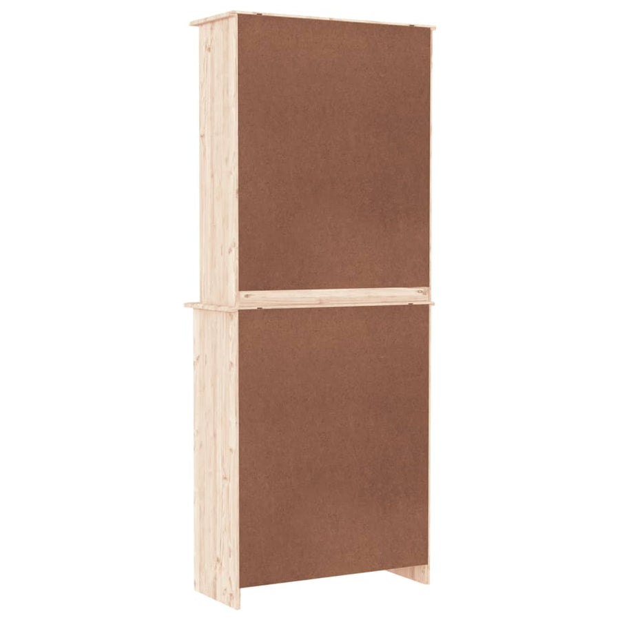 Hoge Kast Alta 77X35X188 Cm Massief Grenenhout