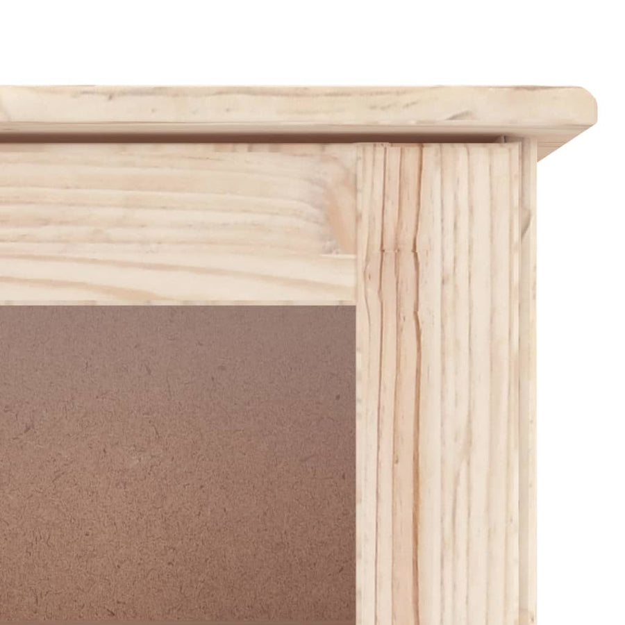 Hoge Kast Alta 77X35X188 Cm Massief Grenenhout