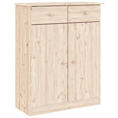 Hoge Kast Alta 77X35X188 Cm Massief Grenenhout