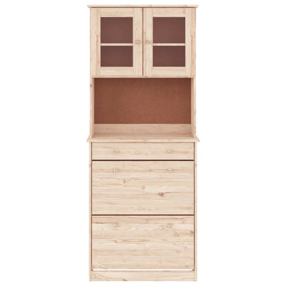 Hoge Kast Alta 77X35X188 Cm Massief Grenenhout