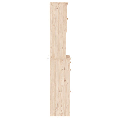 Hoge Kast Alta 77X35X188 Cm Massief Grenenhout