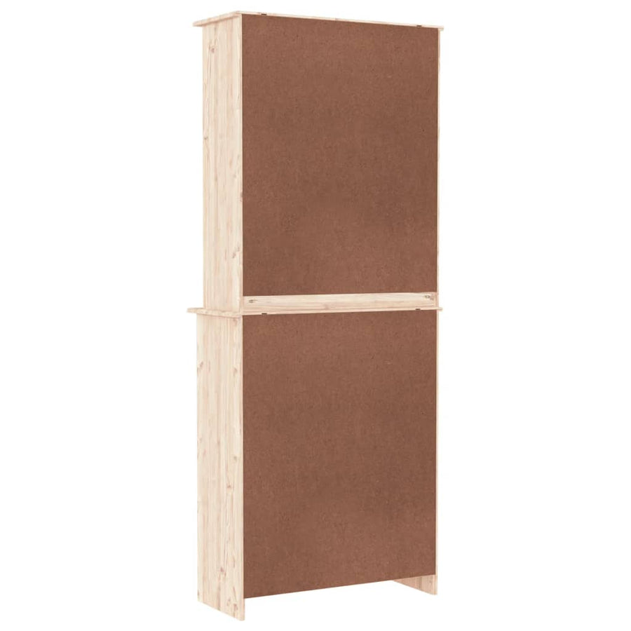 Hoge Kast Alta 77X35X188 Cm Massief Grenenhout