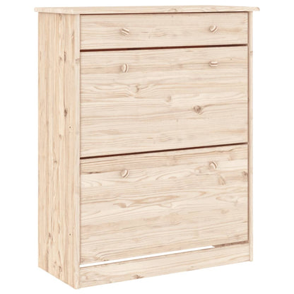 Hoge Kast Alta 77X35X188 Cm Massief Grenenhout