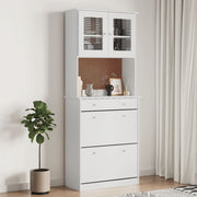 Tall cabinet ALTA 77x35x188 cm solid pine white