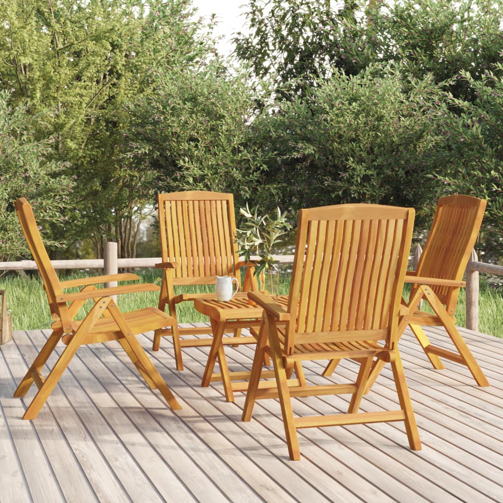 5-delige Loungeset massief teakhout