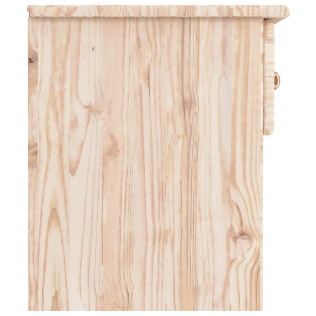 Nachtkastje Alta 43X35X40,5 Cm Massief Grenenhout Naturel 1 lade