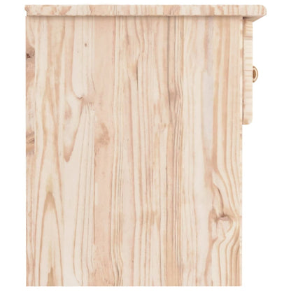 Nachtkastje Alta 43X35X40,5 Cm Massief Grenenhout Naturel 1 lade