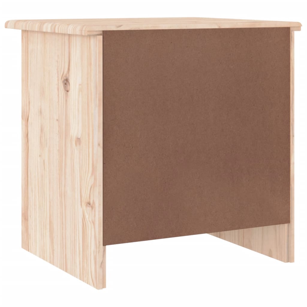 Nachtkastje Alta 43X35X40,5 Cm Massief Grenenhout Naturel 1 lade