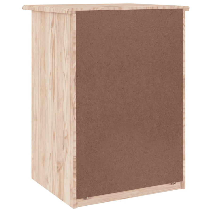 Nachtkastje Alta 41X35X55 Cm Massief Grenenhout