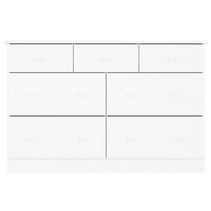 Ladekast Alta 112X35X73 Cm Massief Grenenhout Wit