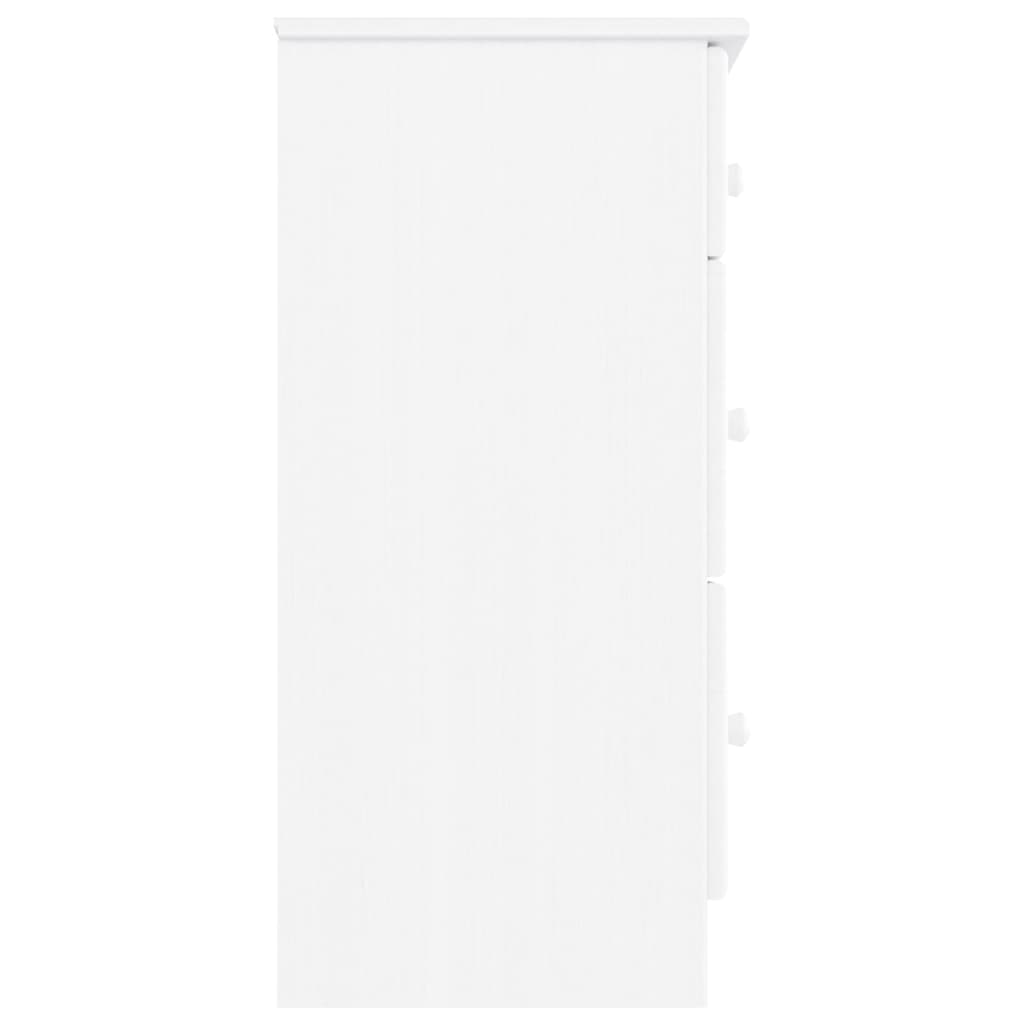 Ladekast Alta 112X35X73 Cm Massief Grenenhout Wit