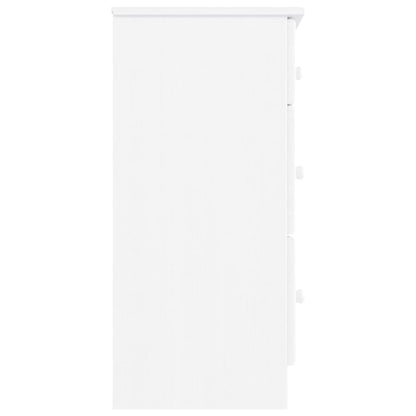 Ladekast Alta 112X35X73 Cm Massief Grenenhout Wit