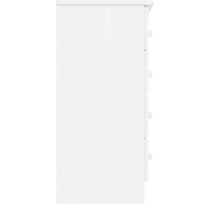 Ladekast Alta 77X35X73 Cm Massief Grenenhout Wit