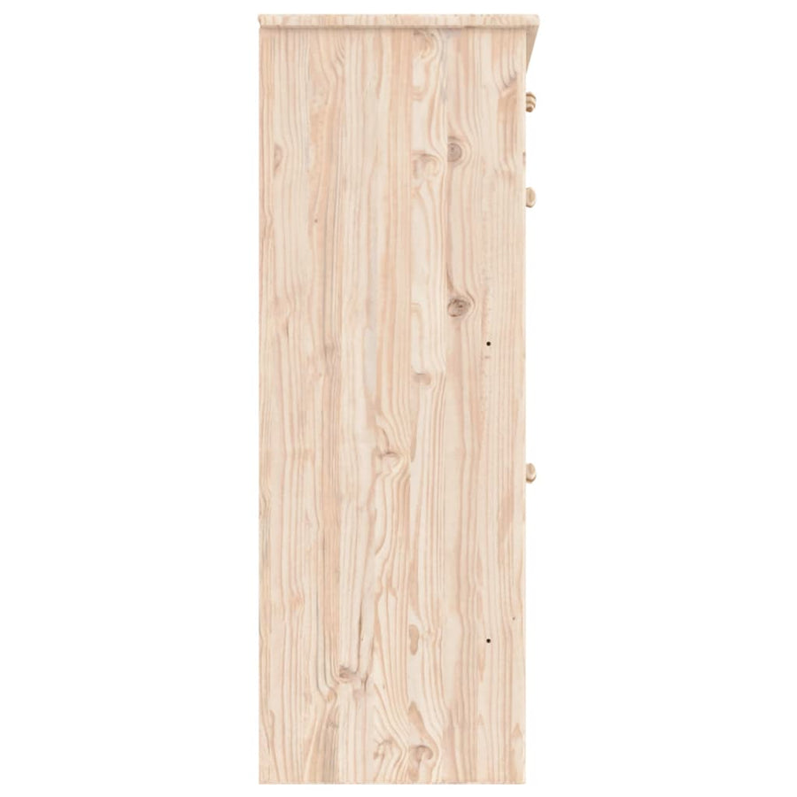 Schoenenkast Alta 77X35X96 Cm Massief Grenenhout
