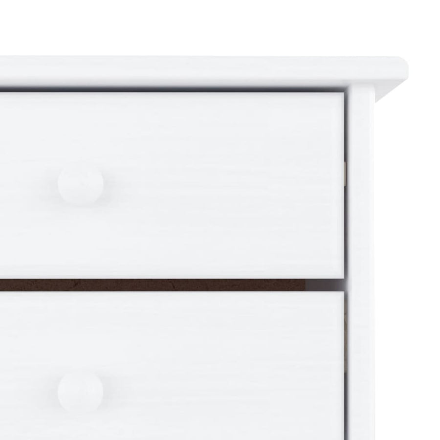 Schoenenkast Alta 77X35X96 Cm Massief Grenenhout Wit