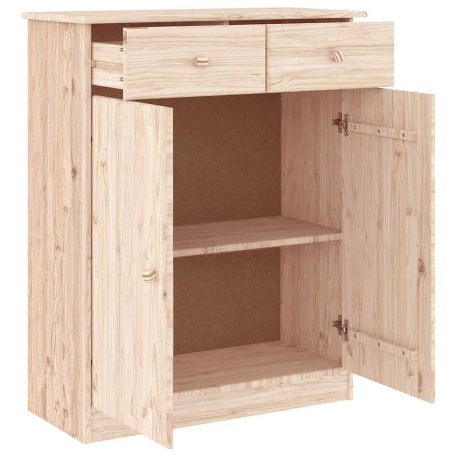 Schoenenkast Alta 77X35X96 Cm Massief Grenenhout