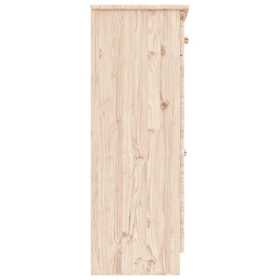 Schoenenkast Alta 77X35X96 Cm Massief Grenenhout