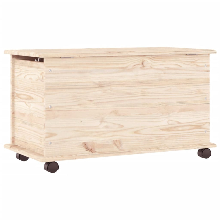Opbergkist Met Wielen Alta 73X39,5X44 Cm Massief Grenenhout