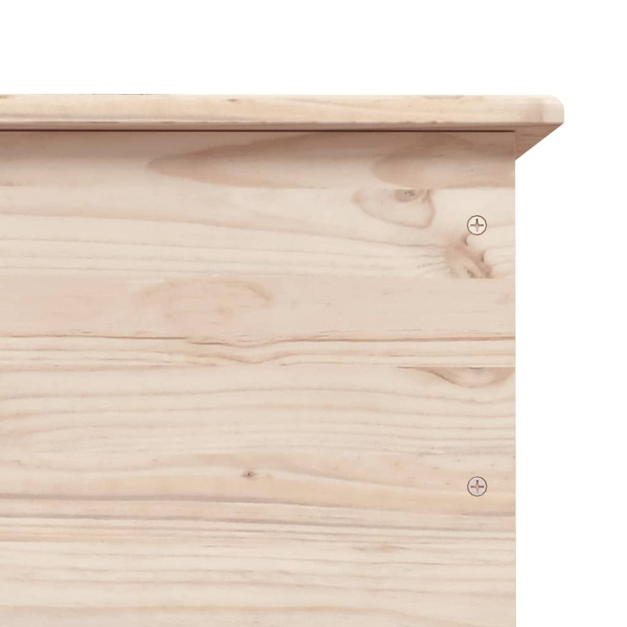 Opbergkist Met Wielen Alta 73X39,5X44 Cm Massief Grenenhout