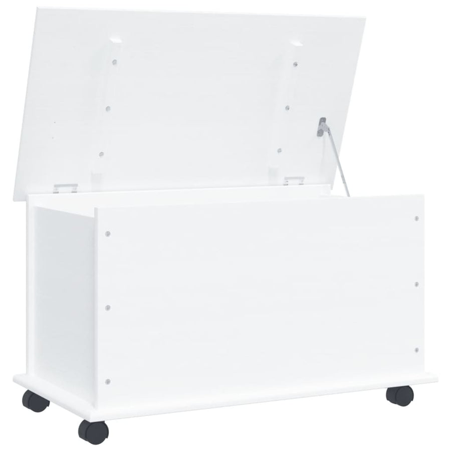 Opbergkist Met Wielen Alta 73X39,5X44 Cm Massief Grenenhout Wit