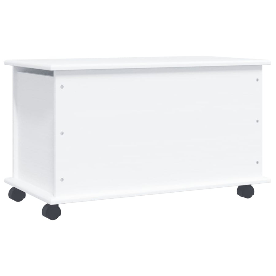 Opbergkist Met Wielen Alta 73X39,5X44 Cm Massief Grenenhout Wit