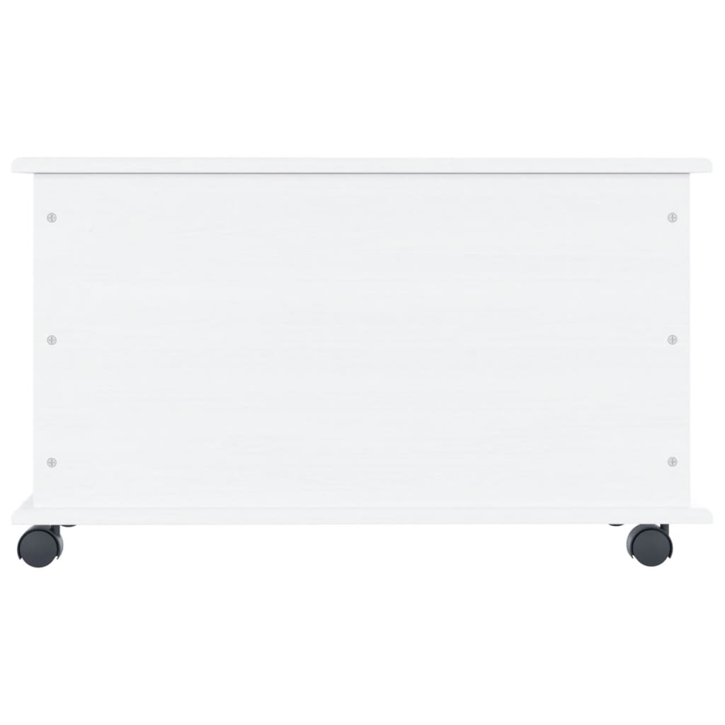 Opbergkist Met Wielen Alta 73X39,5X44 Cm Massief Grenenhout Wit