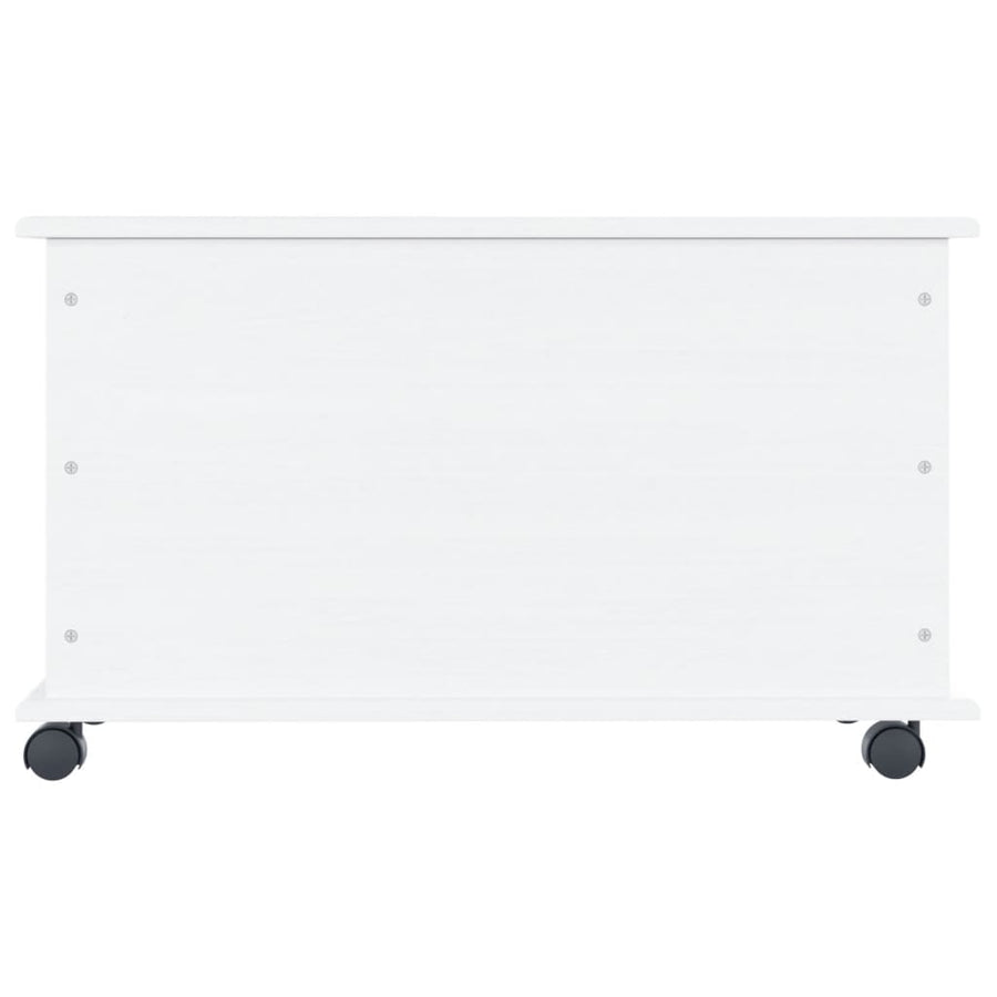 Opbergkist Met Wielen Alta 73X39,5X44 Cm Massief Grenenhout Wit