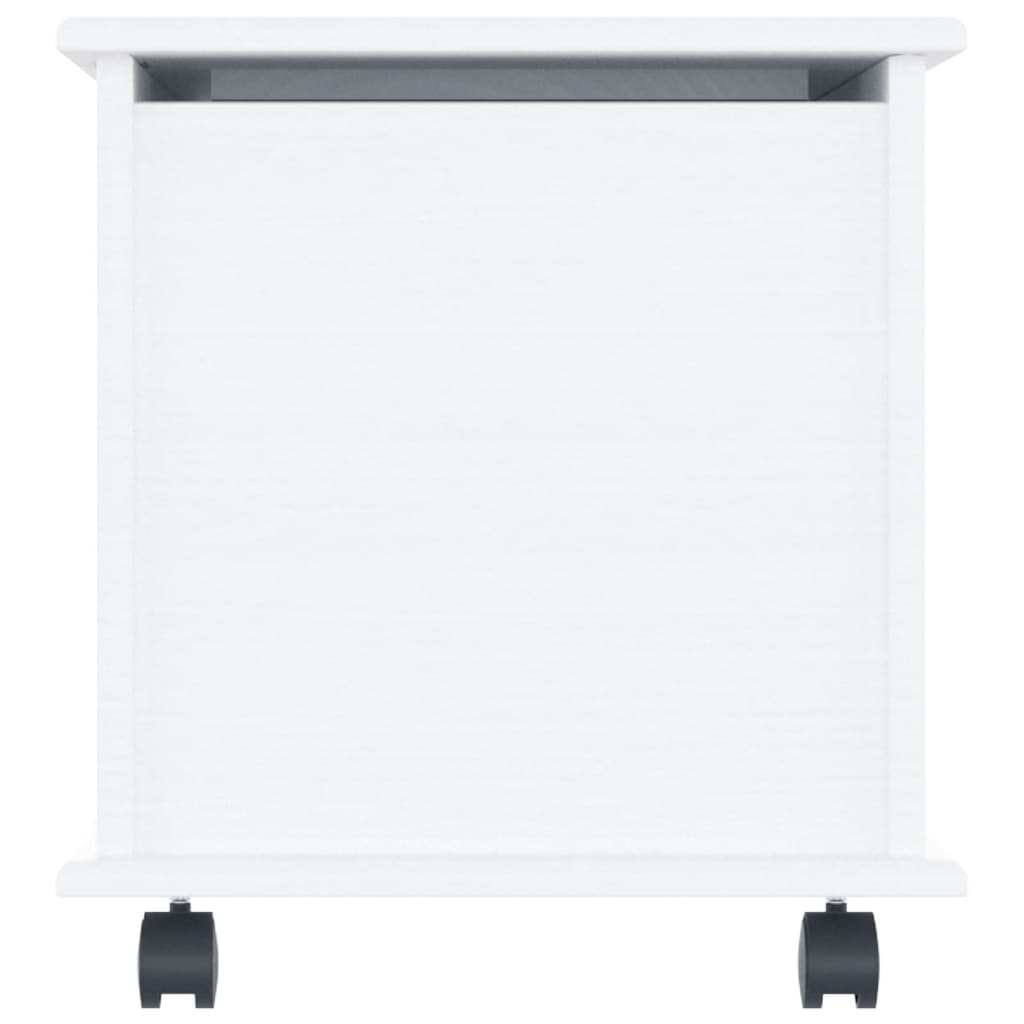 Opbergkist Met Wielen Alta 73X39,5X44 Cm Massief Grenenhout Wit