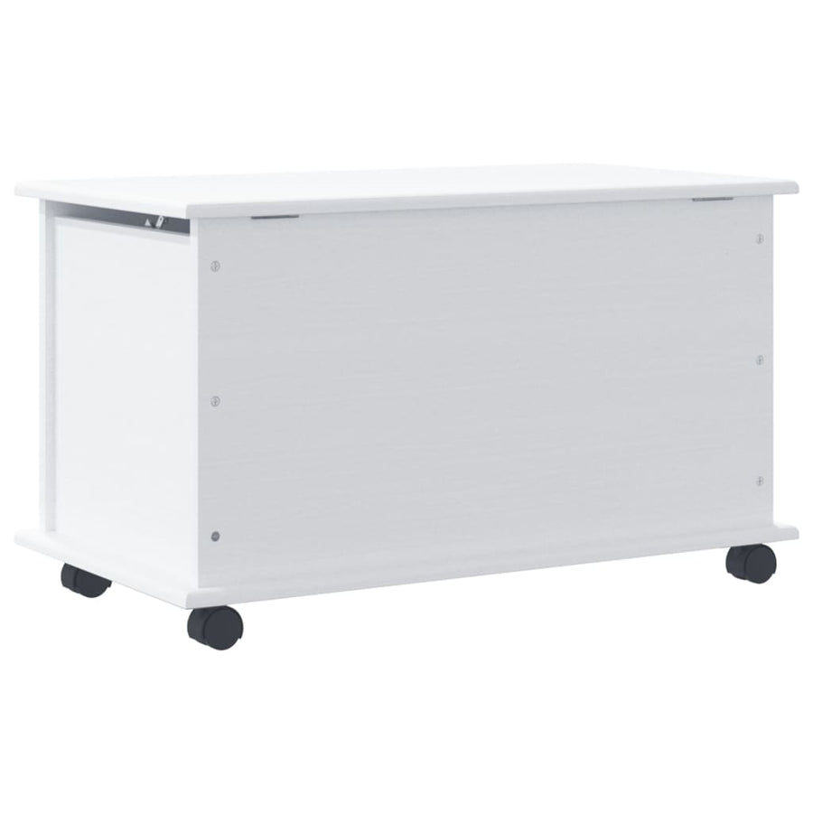Opbergkist Met Wielen Alta 73X39,5X44 Cm Massief Grenenhout Wit