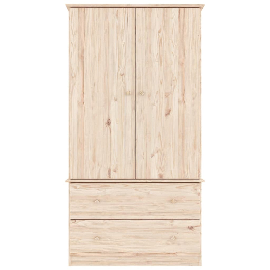 Kledingkast Alta 90X55X170 Cm Massief Grenenhout