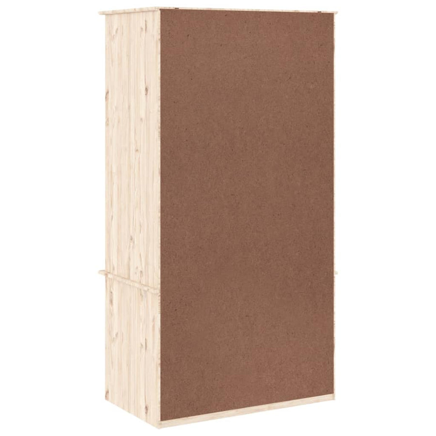 Kledingkast Alta 90X55X170 Cm Massief Grenenhout