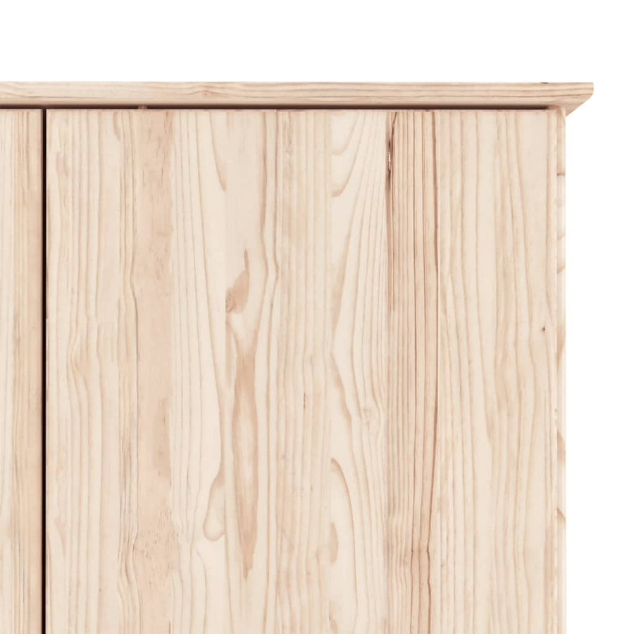 Kledingkast Alta 90X55X170 Cm Massief Grenenhout