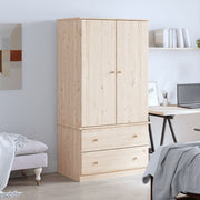 Kledingkast massief grenenhout 90x55x170 cm