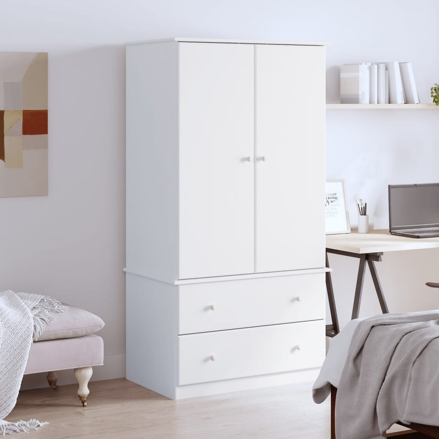 Kledingkast Alta 90X55X170 Cm Massief Grenenhout