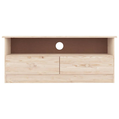 Tv-Meubel Met Lades Alta 100X35X41 Cm Massief Grenenhout Naturel