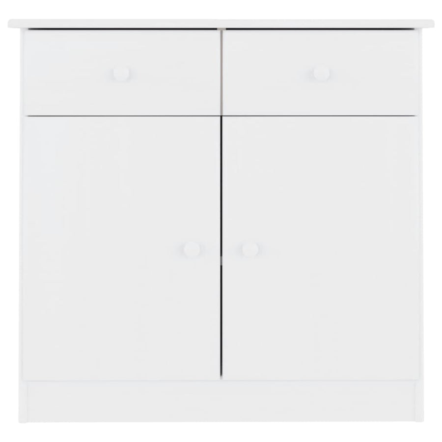 Dressoir Alta 77X35X73 Cm Massief Grenenhout Wit