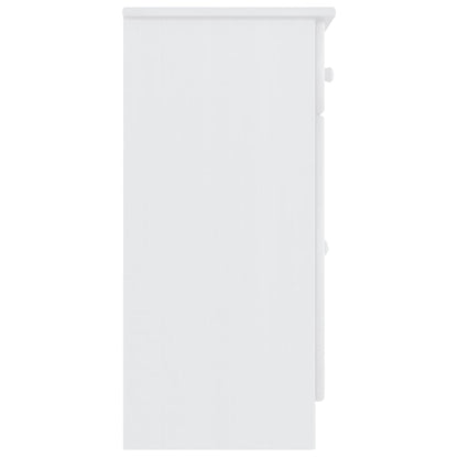 Dressoir Alta 77X35X73 Cm Massief Grenenhout Wit