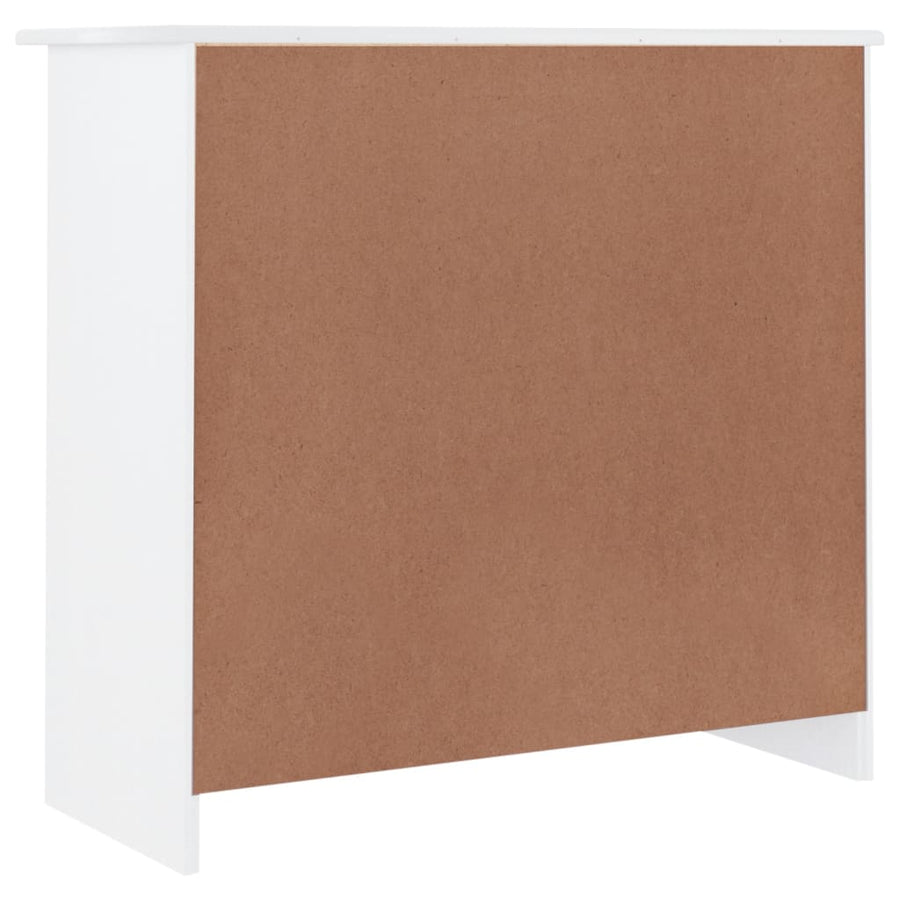 Dressoir Alta 77X35X73 Cm Massief Grenenhout Wit