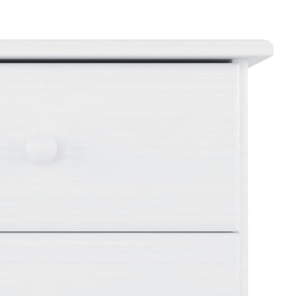 Dressoir Alta 77X35X73 Cm Massief Grenenhout Wit