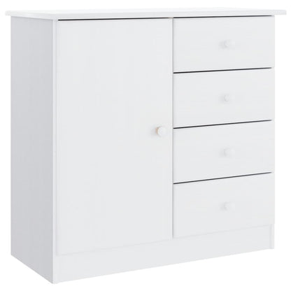 Dressoir Alta 77X35X73 Cm Massief Grenenhout Wit