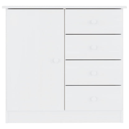 Dressoir Alta 77X35X73 Cm Massief Grenenhout Wit