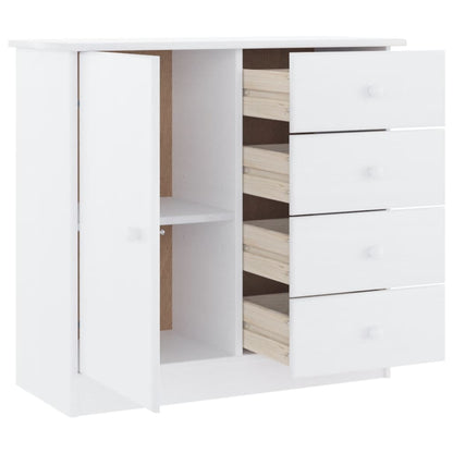 Dressoir Alta 77X35X73 Cm Massief Grenenhout Wit