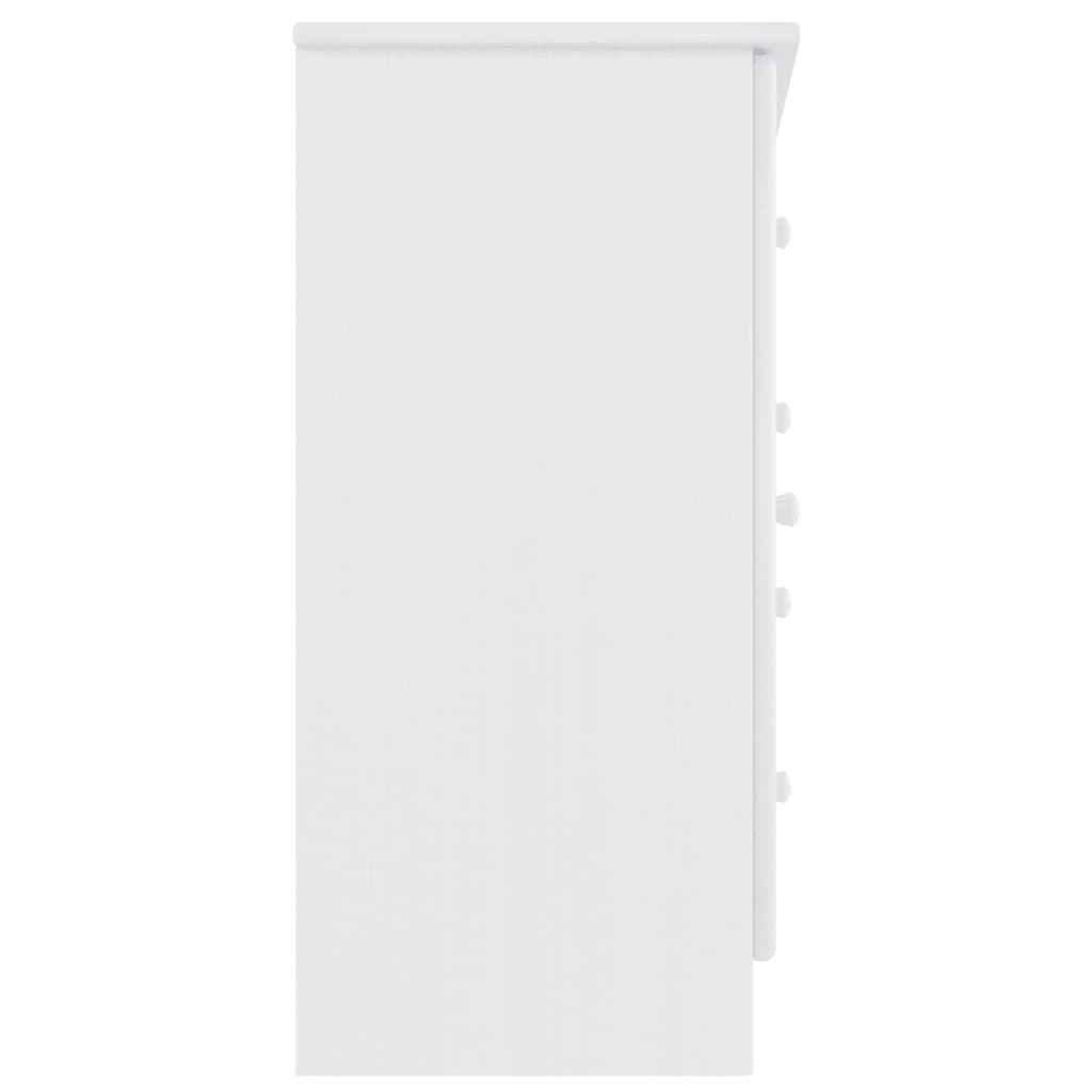 Dressoir Alta 77X35X73 Cm Massief Grenenhout Wit