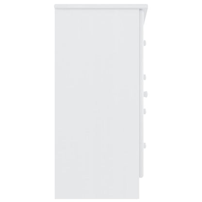 Dressoir Alta 77X35X73 Cm Massief Grenenhout Wit