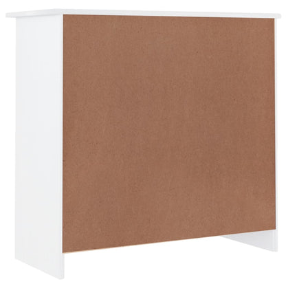 Dressoir Alta 77X35X73 Cm Massief Grenenhout Wit