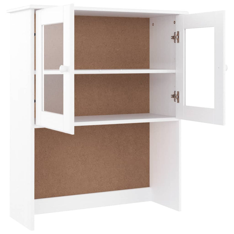 Opzetkast Alta 77X30X92 Cm Massief Grenenhout Wit