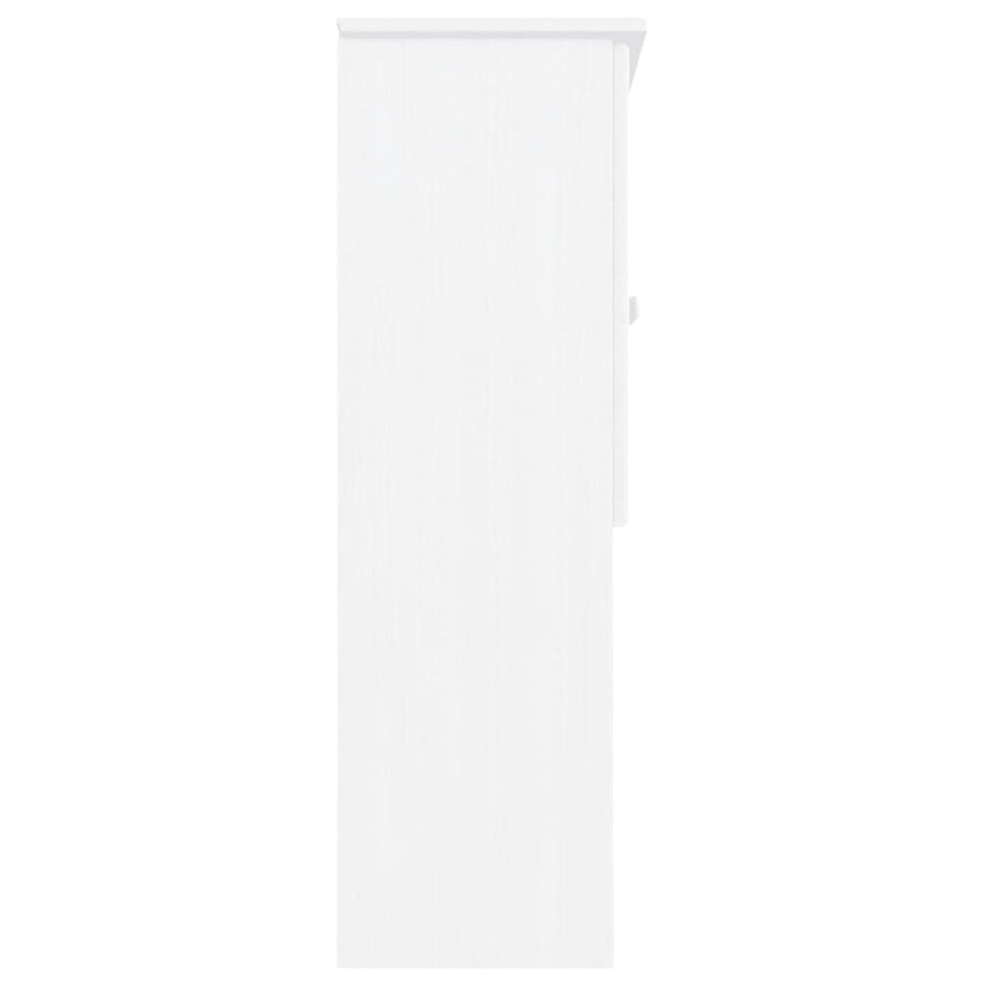 Opzetkast Alta 77X30X92 Cm Massief Grenenhout Wit