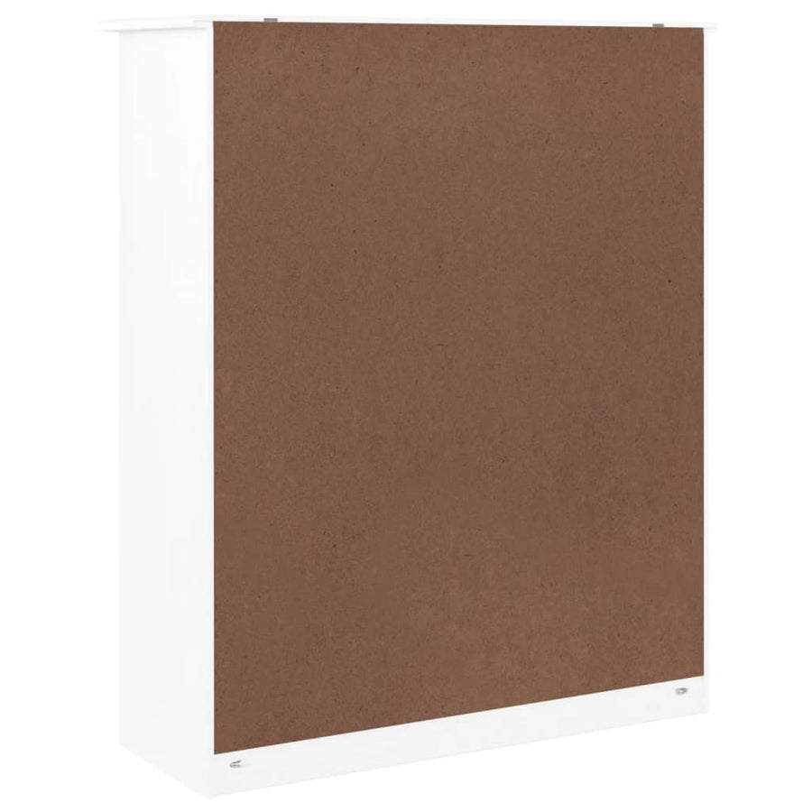 Opzetkast Alta 77X30X92 Cm Massief Grenenhout Wit