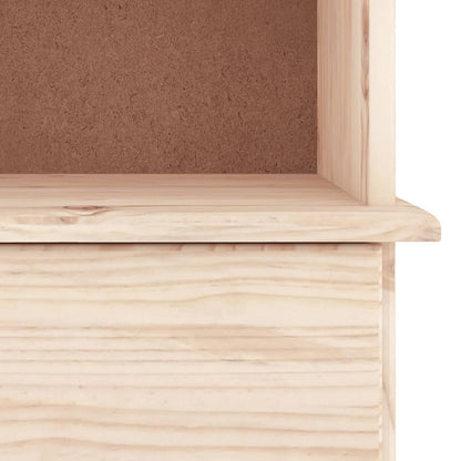 Boekenkast Met Lades Alta 77X35X186,5 Cm Massief Grenenhout